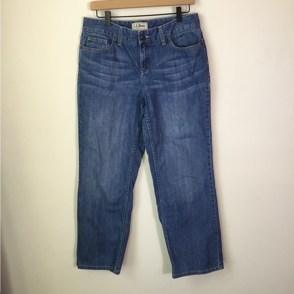 L.L. Bean Favorite Fit Straight Leg Denim Jeans